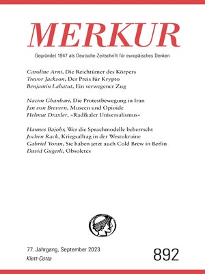 cover image of MERKUR  9/2023